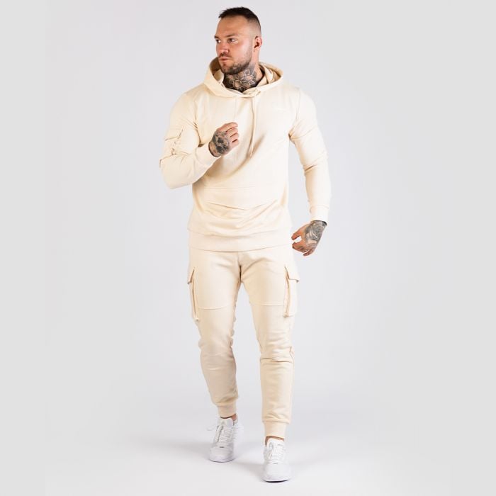 Mikina TRN Hoodie Sand - GymBeam M