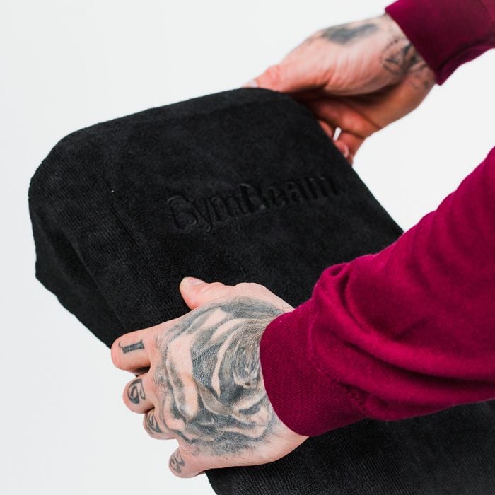 Športový uterák z mikrovlákna Medium Black - GymBeam čierna