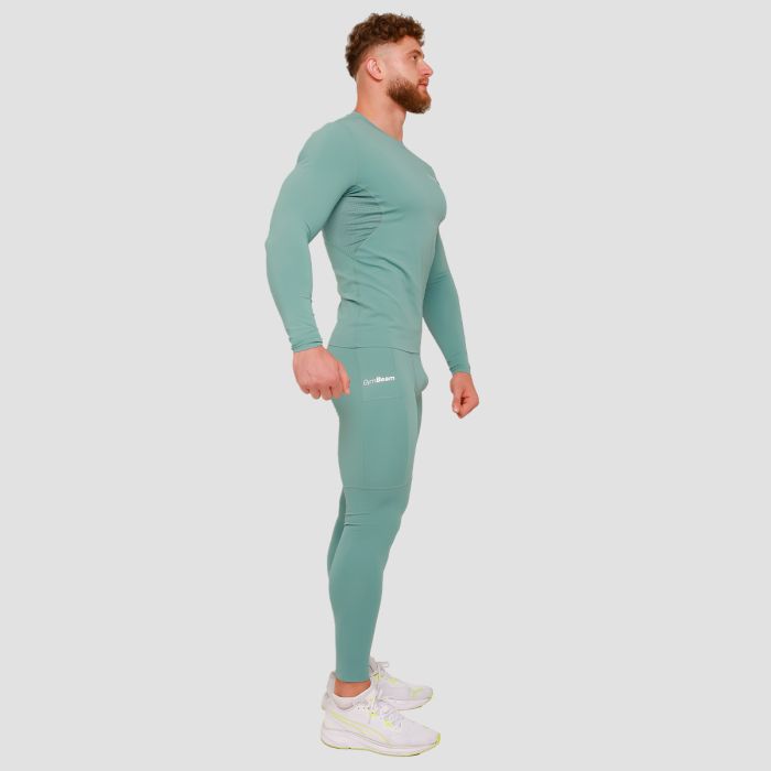 Kompresné tričko s dlhým rukávom High Blue - GymBeam L