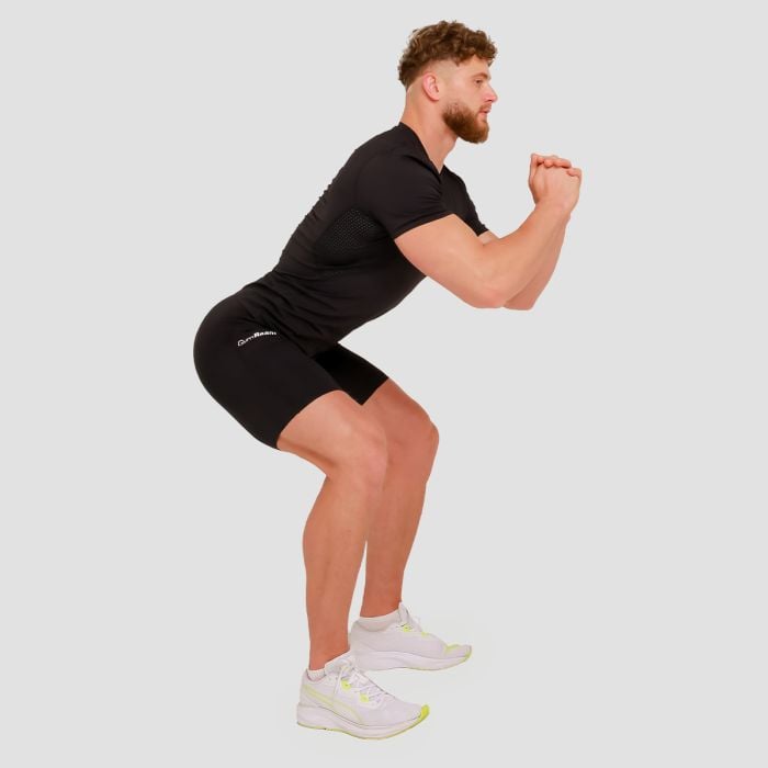 Kompresné šortky High Black - GymBeam L