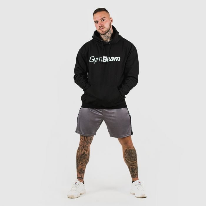 Mikina PRO Hoodie Black - GymBeam L
