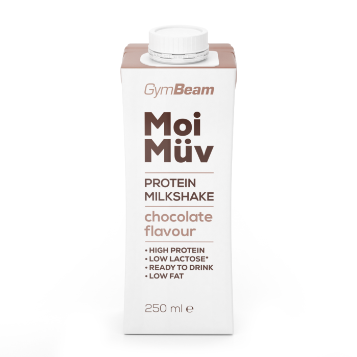 GymBeam MoiMüv Protein Milkshake 18 x 250 ml vanilka