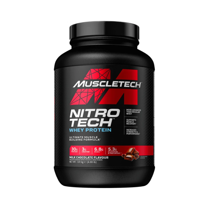 MuscleTech Nitro-Tech Performance 910 g slaný karamel