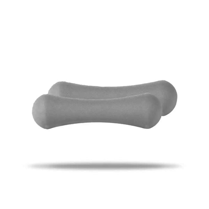 Neoprénové činky 2 x 1 kg - GymBeam svetlosivá