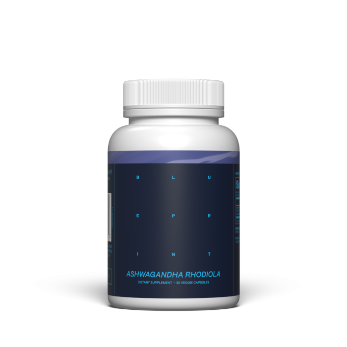 Ashwagandha & Rhodiola - Blueprint by Bryan Johnson 30 kaps.
