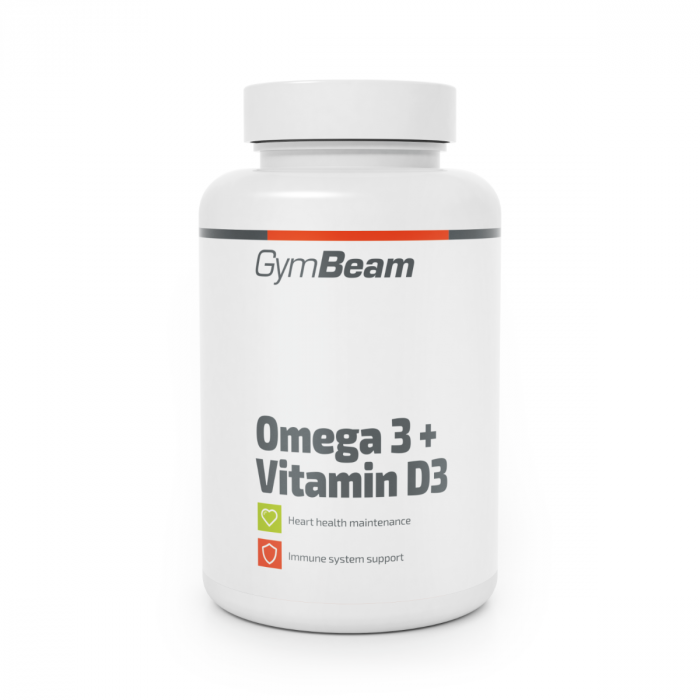 GymBeam Omega 3 + Vitamin D3 90 kaps.