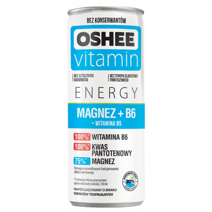 E-shop OSHEE Vitamínový energy drink s horčíkom 250 ml