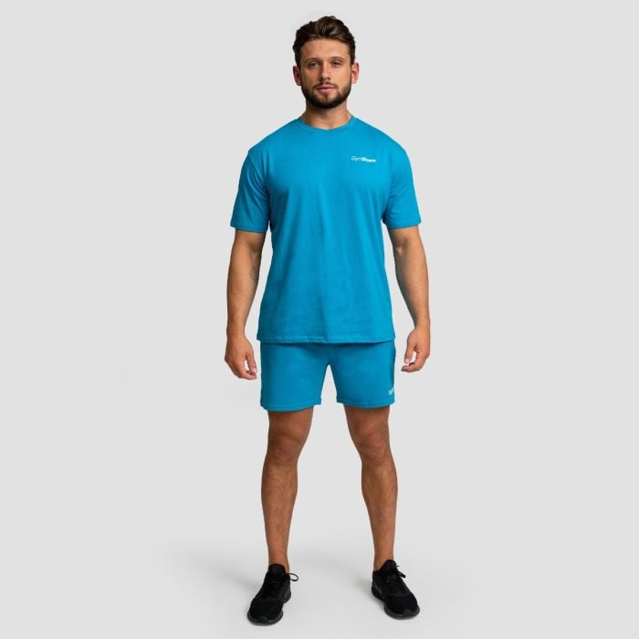 Tričko Oversized Limitless Aquamarine - GymBeam XXL
