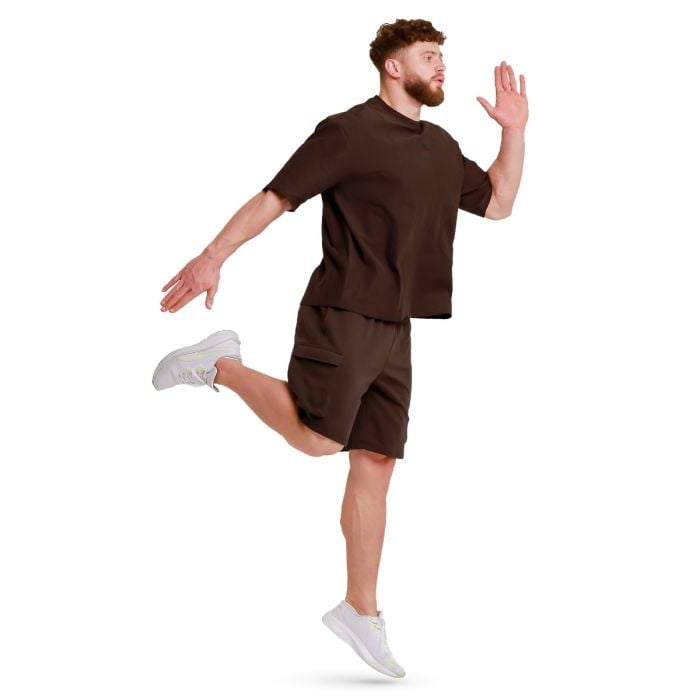 Tričko Oversized Unstoppable Brown - GymBeam XL