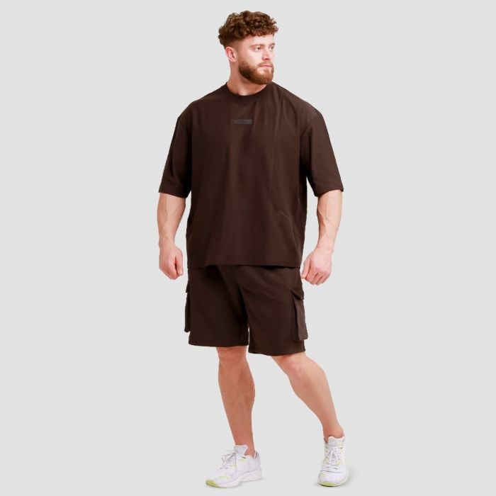 Tričko Oversized Unstoppable Brown - GymBeam XL