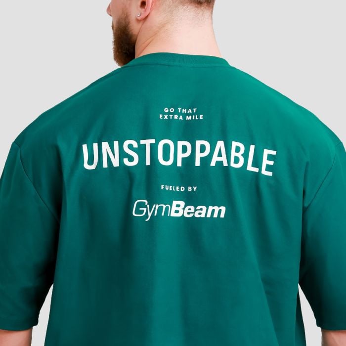 Tričko Oversized Unstoppable Green - GymBeam M