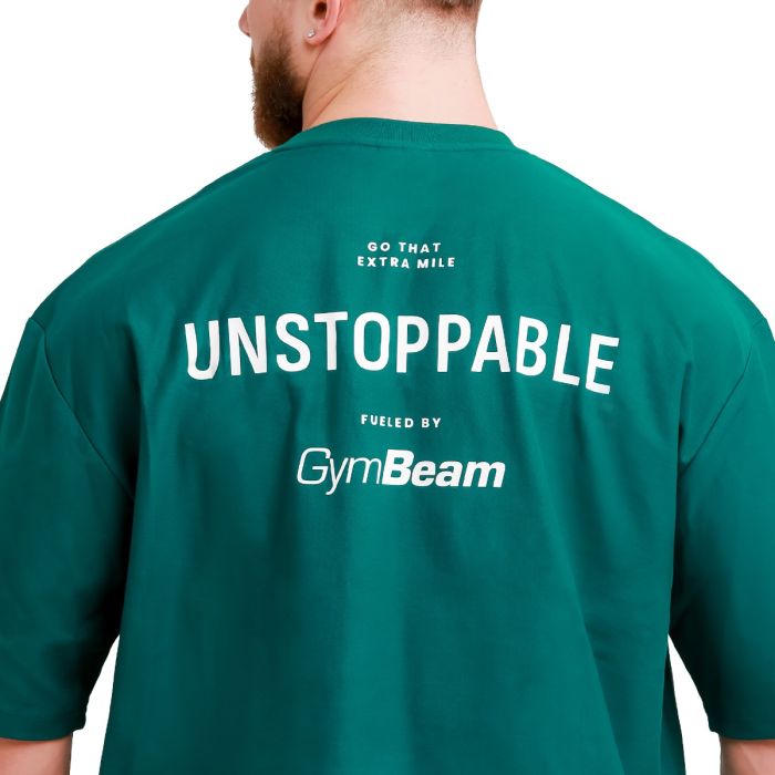 Tričko Oversized Unstoppable Green - GymBeam M