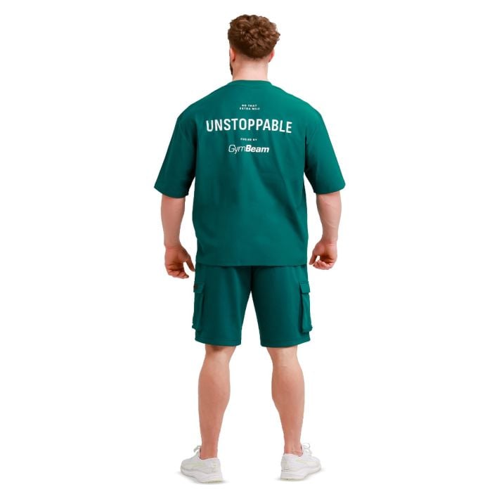 Tričko Oversized Unstoppable Green - GymBeam M