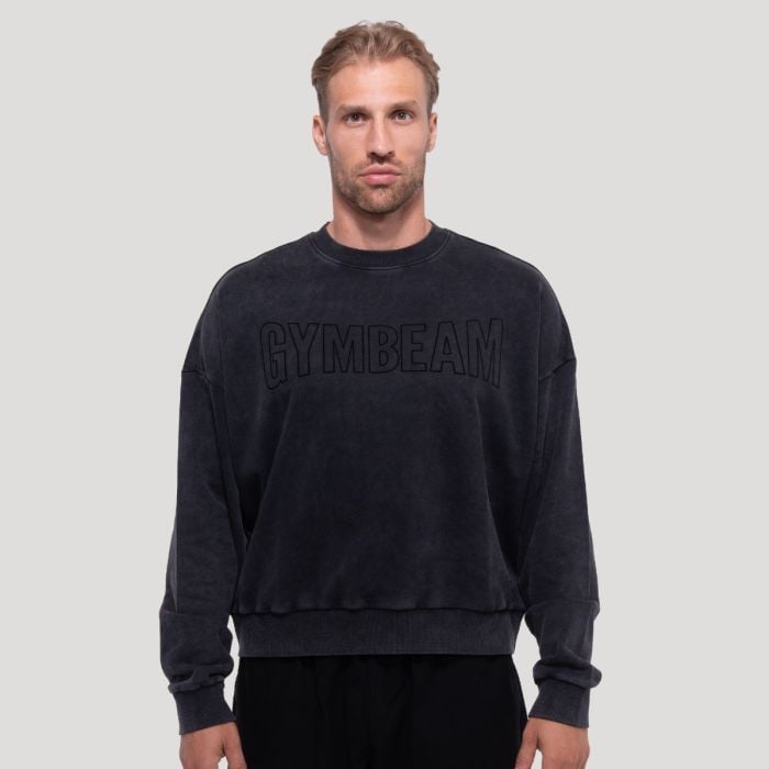 GymBeam Mikina Persistence Washed Black  M