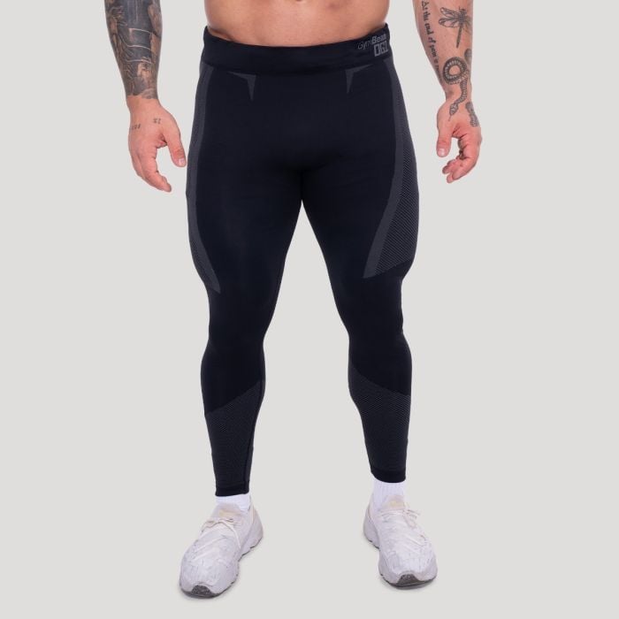 GymBeam Bezšvové legíny OG1 Black/Grey  S