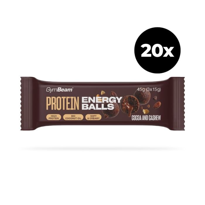 Protein energy balls - Gymbeam cocoa and cashew