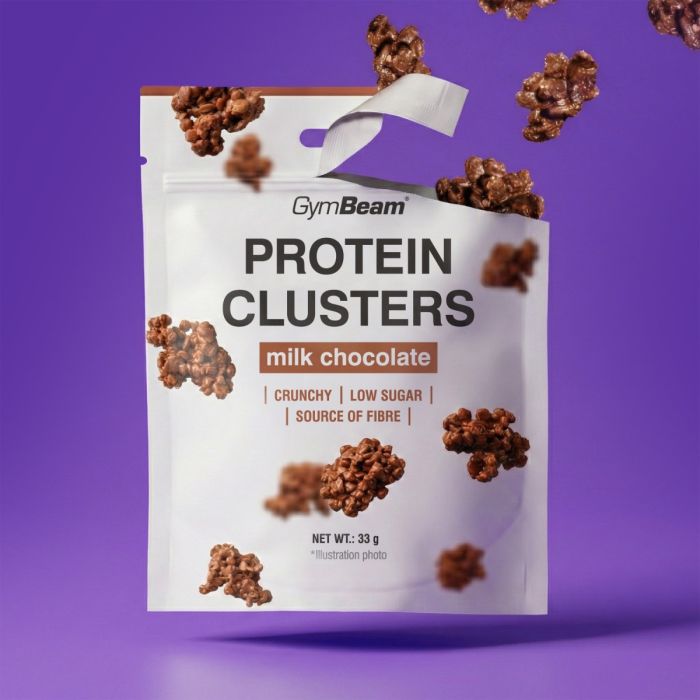 Protein Clusters - GymBeam 33 g - mliečna čokoláda