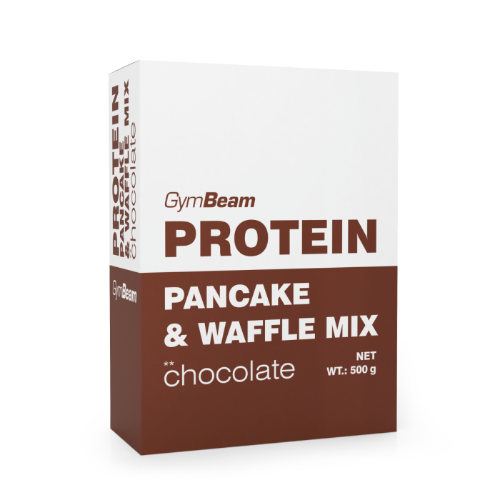 GymBeam Proteínové palacinky Pancake & Waffle Mix 500 g čokoláda
