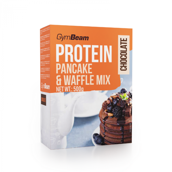 GymBeam Proteínové palacinky Pancake & Waffle Mix 500 g čučoriedky