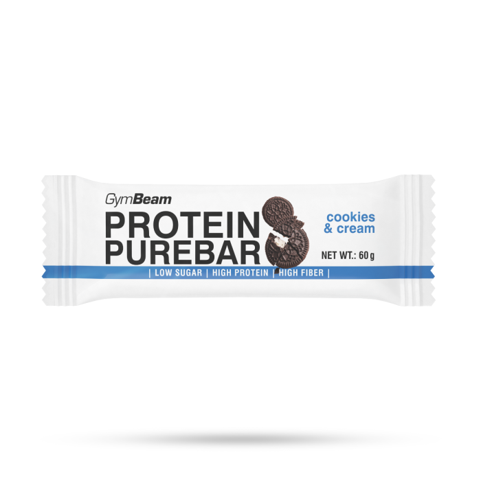 GymBeam Protein PureBar 60 g dvojnásobné kúsky čokolády