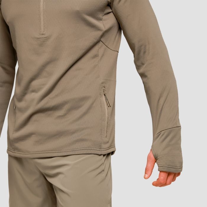 Bežecká mikina 1/2 Zip Pulse Vetiver - GymBeam XXL