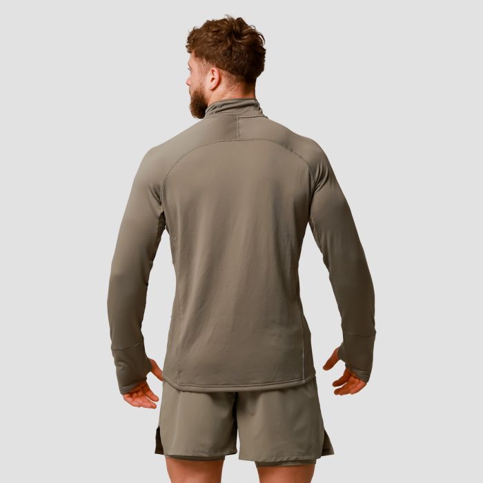 Bežecká mikina 1/2 Zip Pulse Vetiver - GymBeam XXL