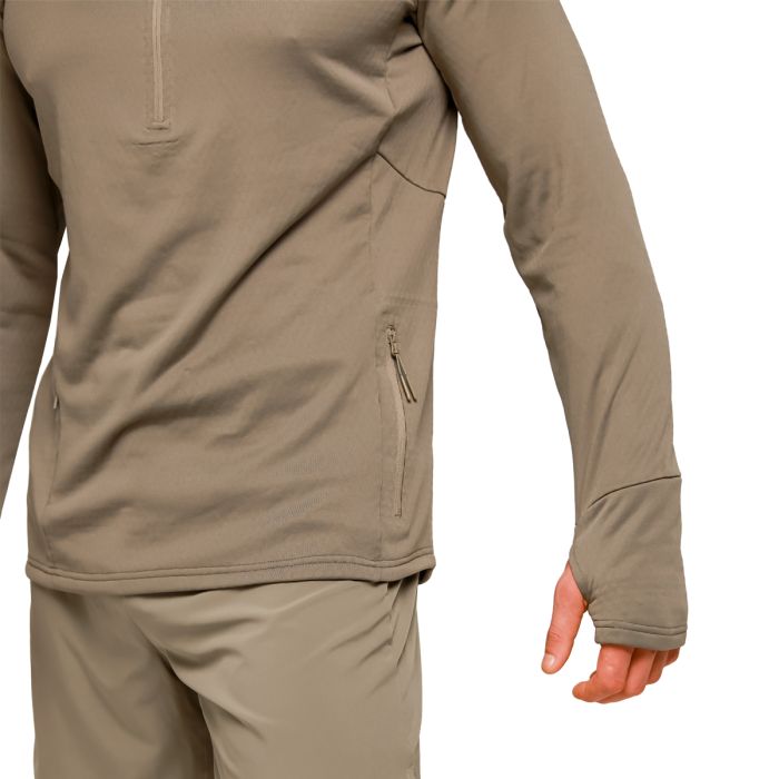Bežecká mikina 1/2 Zip Pulse Vetiver - GymBeam XXL