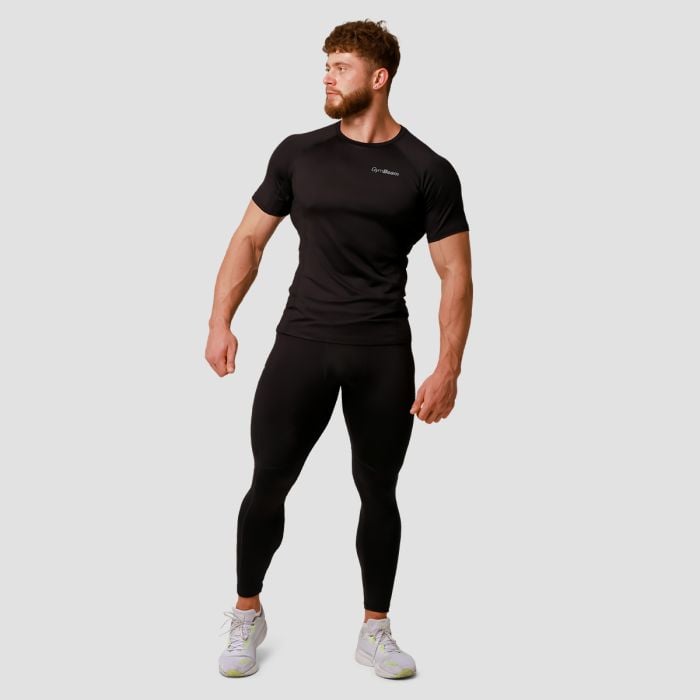 Bežecké tričko Pulse Black - GymBeam L