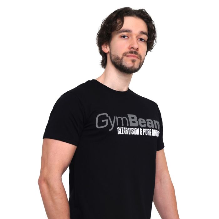 Tričko Pure Ambition Black - GymBeam L