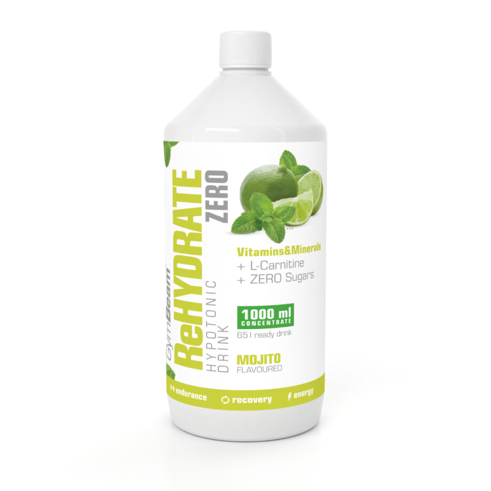 GymBeam Iontový nápoj ReHydrate ZERO mojito