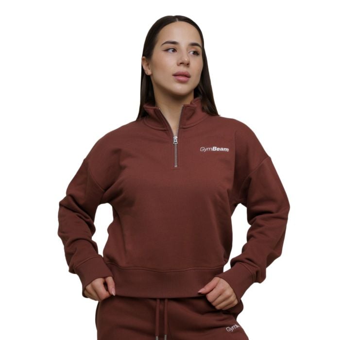 Dámska mikina 1/2 Zip Agile Root - GymBeam XS