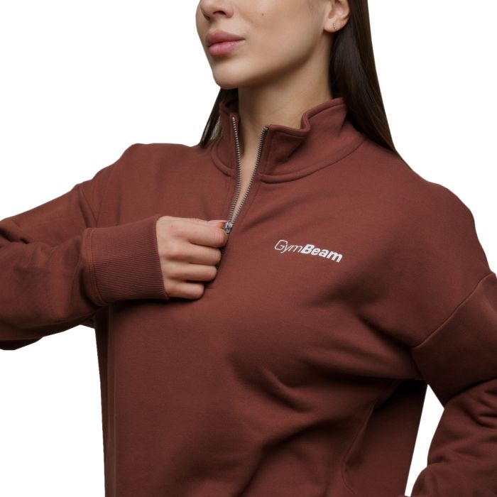 Dámska mikina 1/2 Zip Agile Root - GymBeam XS