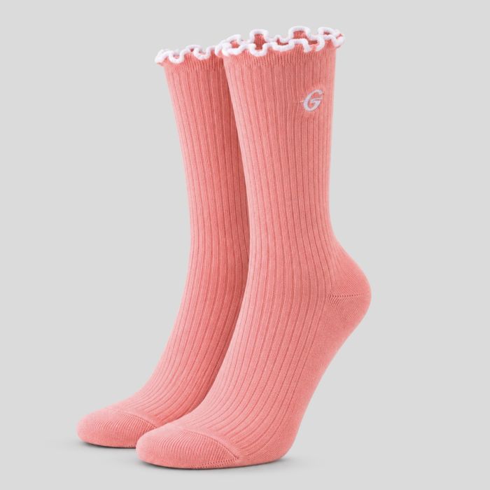 Ponožky Ruffle 3Pack Pink - GymBeam S