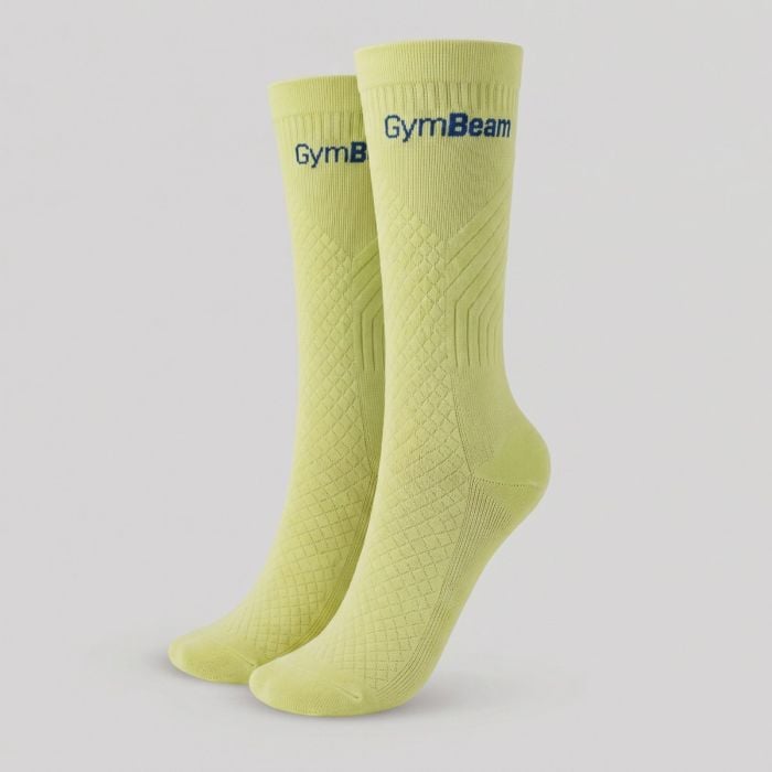 GymBeam Bežecké ponožky Lime Green  XL