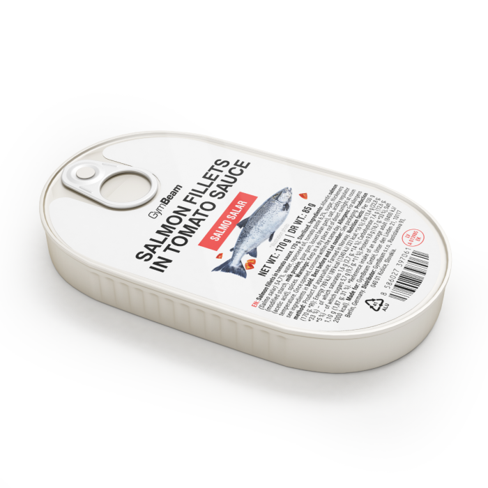 Lososové filety v paradajkovej omáčke - GymBeam 170 g