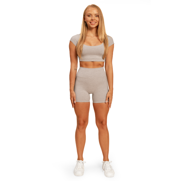 Dámske tričko Cropped Sense Grey - BeastPink S