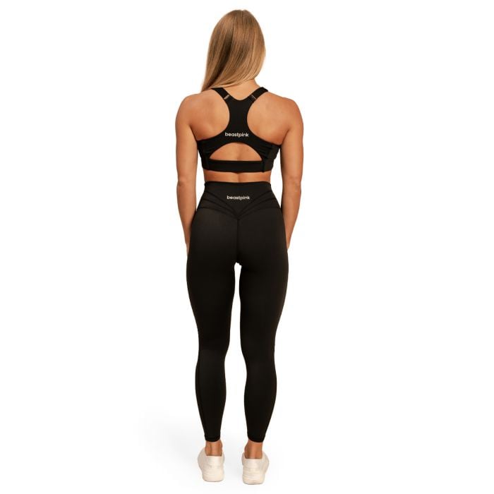 Dámske legíny Sense Black - BeastPink M