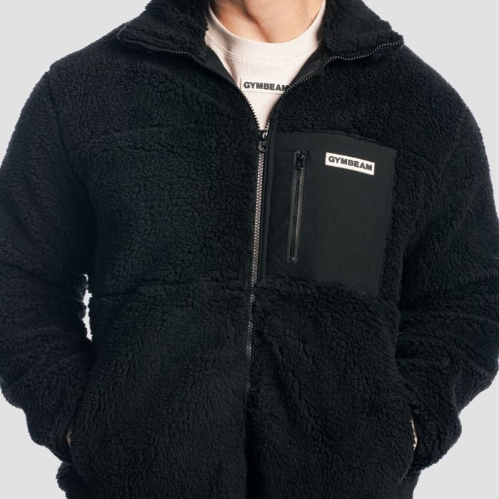 Bunda Sherpa Black - GymBeam XL