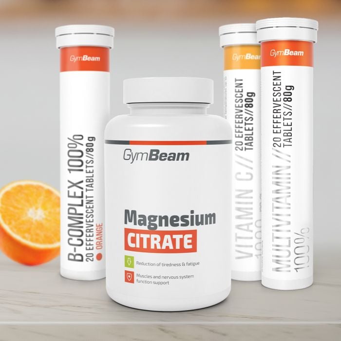 Magnézium citrát kapsuly - GymBeam 120 kaps.