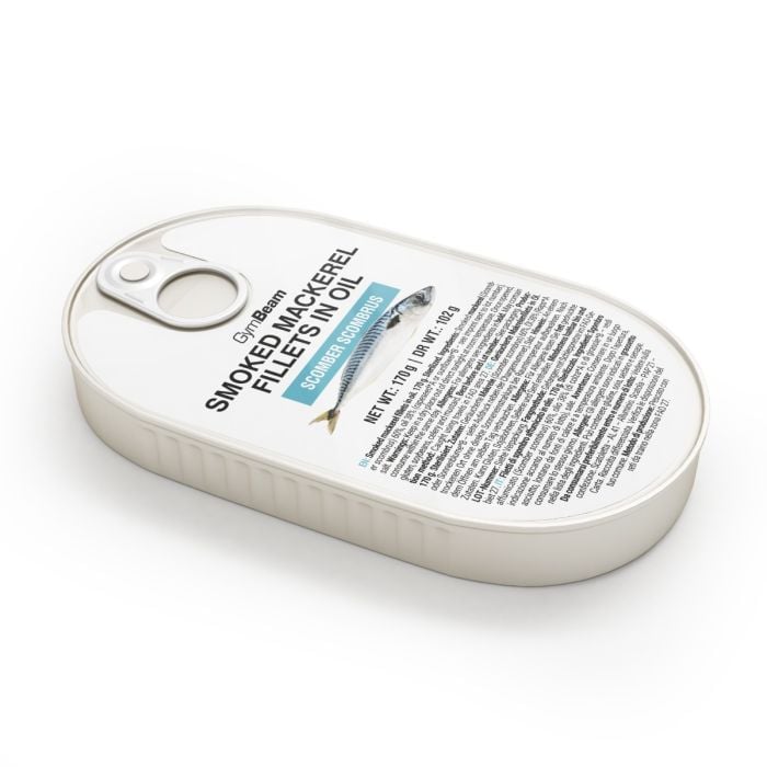 Filety z údenej makrely v oleji - GymBeam 170 g