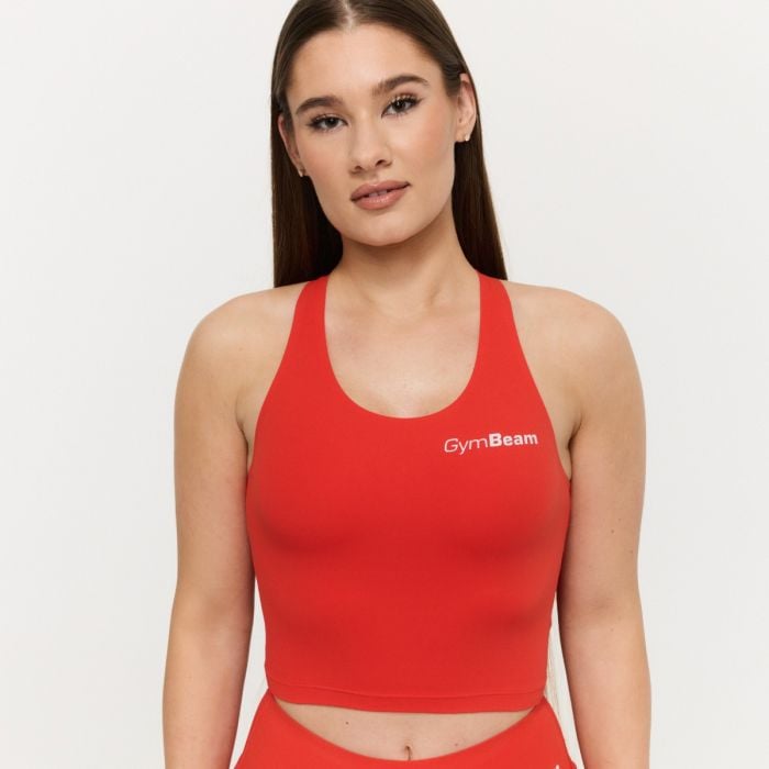 GymBeam Dámsky športový top BEAT Tangerine  XXLXXL