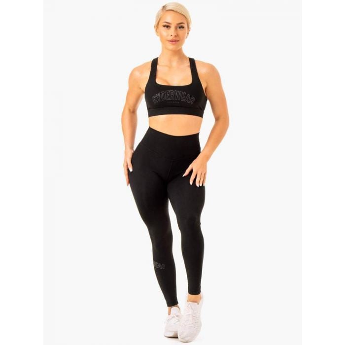 Športová podprsenka Knockout Racer Back Čierna - Ryderwear L