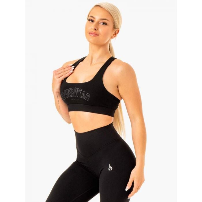 Športová podprsenka Knockout Racer Back Čierna - Ryderwear L