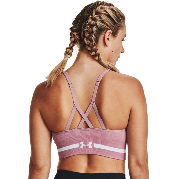 Športová podprsenka Seamless Low Long Pink - Under Armour XL