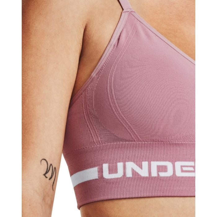 Športová podprsenka Seamless Low Long Pink - Under Armour XL