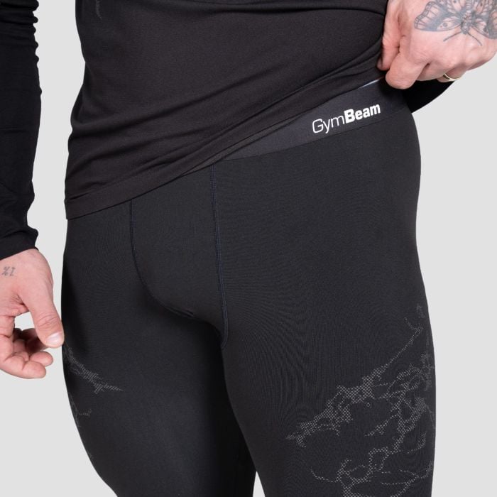 Seamless legíny Static Black - GymBeam M