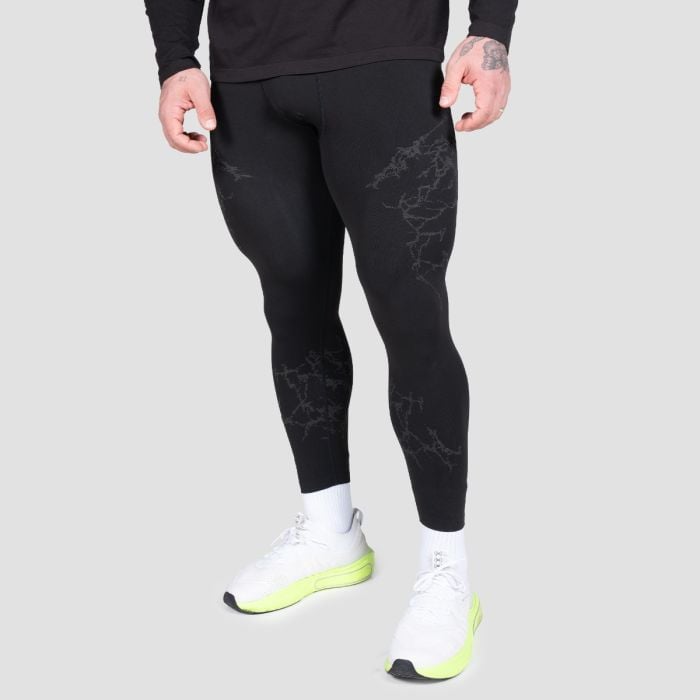 Seamless legíny Static Black - GymBeam M