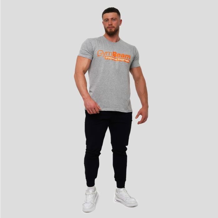 Tričko Stronger Together Grey - GymBeam XL
