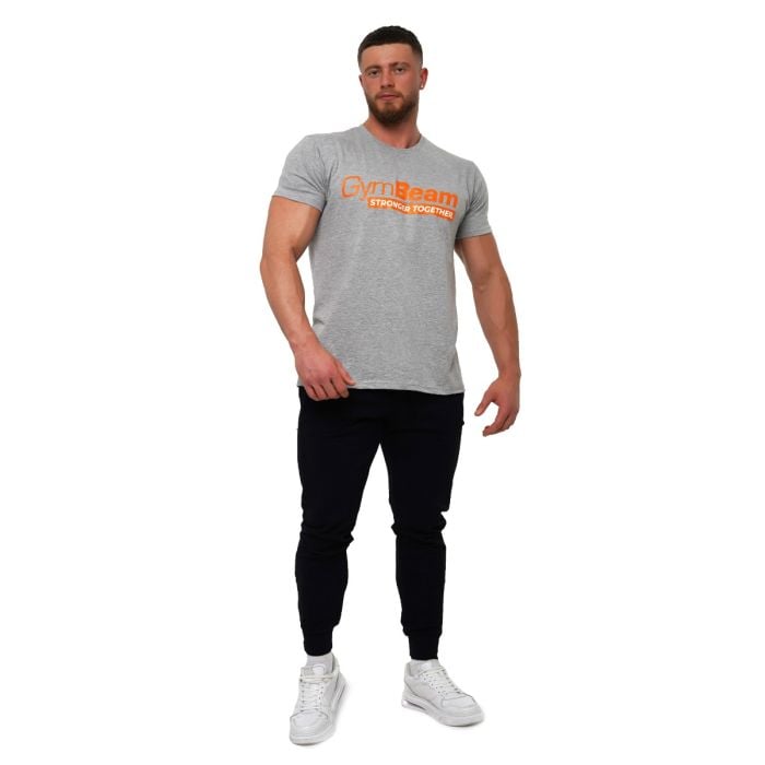 Tričko Stronger Together Grey - GymBeam XL