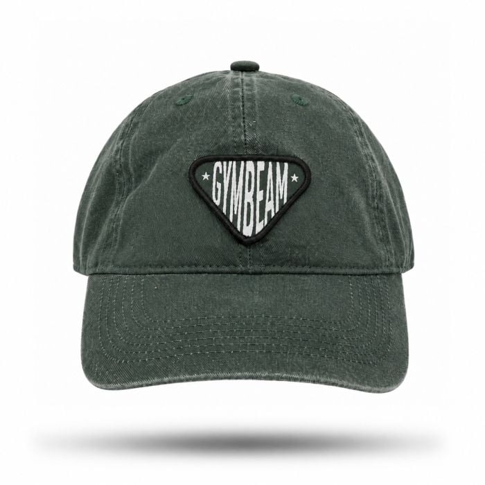 GymBeam Šiltovka Sunday Dad Cap Washed Green  UNI